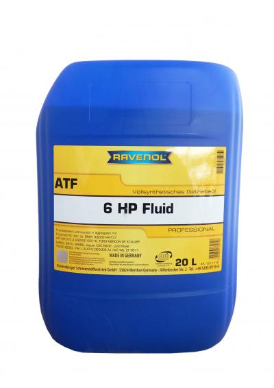 Трансмиссионное масло RAVENOL ATF 6 HP Fluid (20л) new.