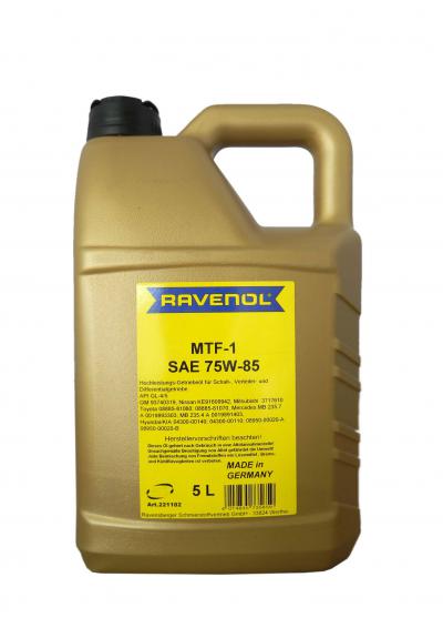 Трансмиссионное масло RAVENOL MTF -1 SAE 75W-85 ( 5л).