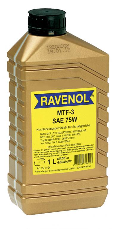 Трансмиссионное масло RAVENOL MTF -3 SAE 75W ( 1л).