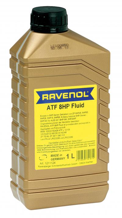 Трансмиссионное масло RAVENOL ATF 8 HP Fluid (1л).