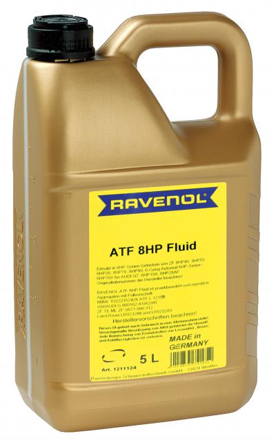 Трансмиссионное масло RAVENOL ATF 8 HP Fluid (5л).