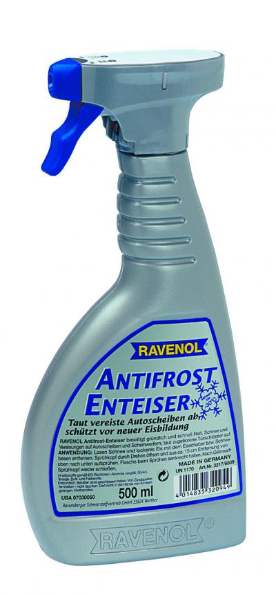 Очиститель стекол ото льда RAVENOL Antifrost IPA (0,5л).