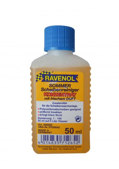 Омыватель летний концентрат RAVENOL Sommerscheibenr.Konz. 1:100 (0,05л).