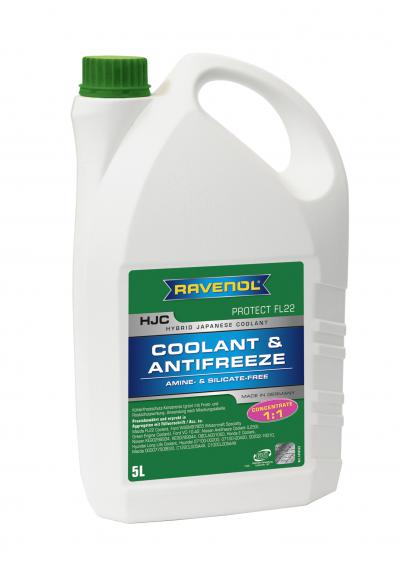 Антифриз концентрат зеленый RAVENOL HJC Hybrid Japanese Coolant Concentrate (5 л).