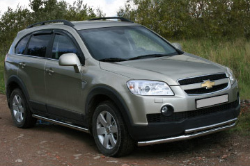 Защита бампера Chevrolet Captiva (внедорожник) 2006 - 2012.