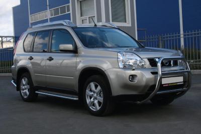 Решётка бампера Nissan X-Trail 2007 - 2010.