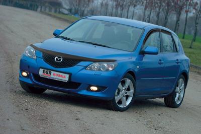 Дефлектор капота Mazda 3 (седан) 2004 - 2009.