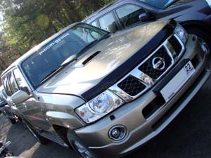 Дефлектор капота Nissan Patrol 2004 - 2009.