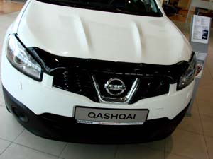 Дефлектор капота Nissan Qashqai +2 2010 - наст. время.