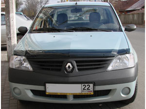 Дефлектор капота Renault Logan 2005 - наст. время.