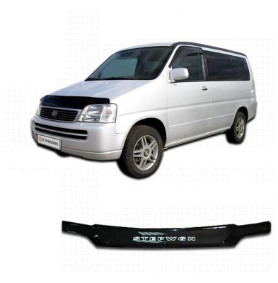 Дефлектор капота Classic черный Honda StepWagon 1996 - 2001.