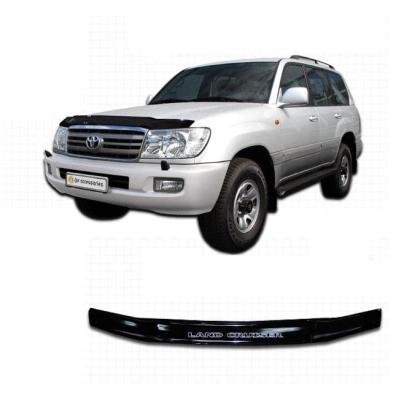 Дефлектор капота Classic черный Toyota Land Cruiser 100 2002 - 2007.