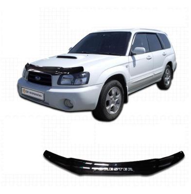 Дефлектор капота Classic черный Subaru Forester 2002 - 2005.