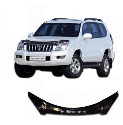 Дефлектор капота Classic черный Toyota Land Cruiser Prado 2004.