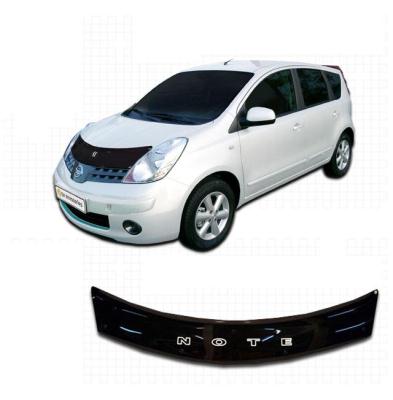 Дефлектор капота Classic черный Nissan Note 2006.