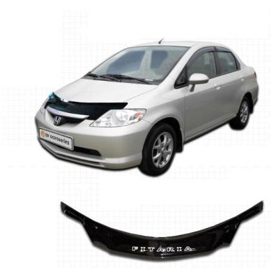 Дефлектор капота Classic черный Honda Fit Aria 2002.