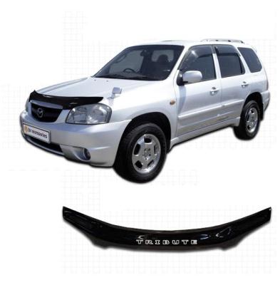 Дефлектор капота Classic черный Mazda Tribute 2000.