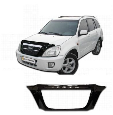 Дефлектор капота Classic черный Chery Tiggo 2006 - 2010.