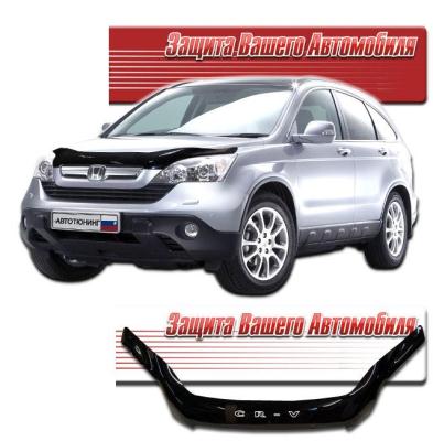 Дефлектор капота Classic черный Honda CR-V 2007.