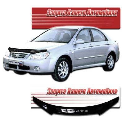 Дефлектор капота Classic черный KIA Cerato 2004.