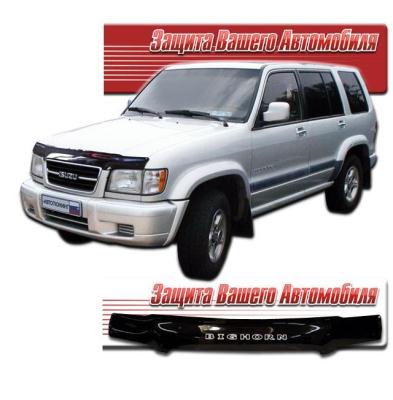 Дефлектор капота Classic черный Isuzu Bighorn 1998 - 2001.