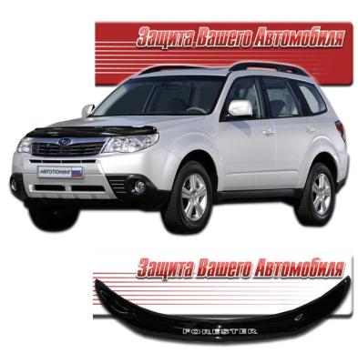 Дефлектор капота Classic черный Subaru Forester 2008.