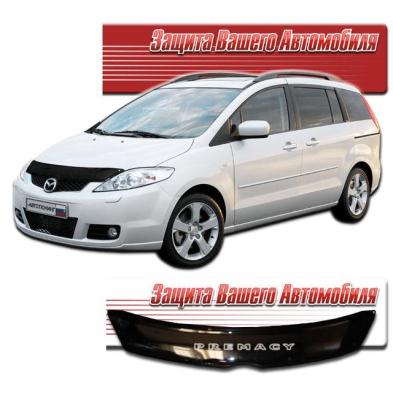 Дефлектор капота Classic черный Mazda Premacy 2005.