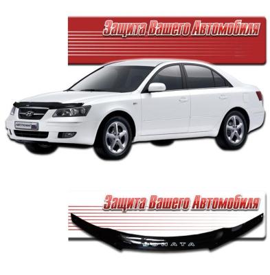 Дефлектор капота Classic черный Hyundai Sonata NF 2009.