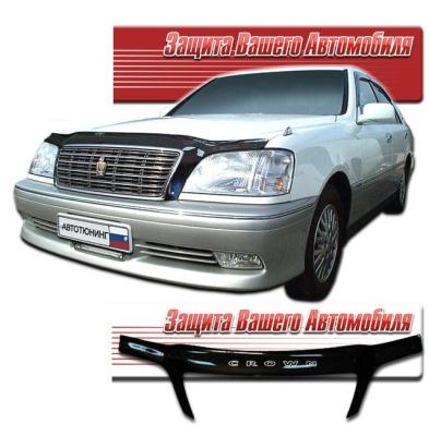 Дефлектор капота Classic черный Toyota Crown 1999 - 2003.