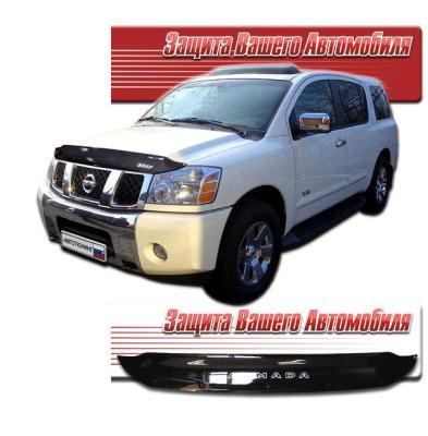 Дефлектор капота Classic черный Nissan Armada 2004.