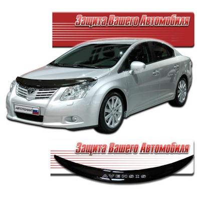 Дефлектор капота Classic черный Toyota Avensis 2009.