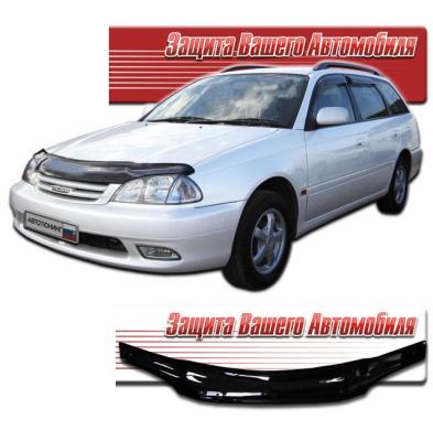 Дефлектор капота Classic черный Toyota Caldina 2000 - 2002.