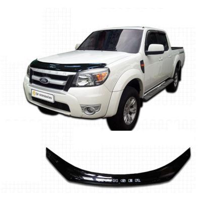 Дефлектор капота Classic черный Ford Ranger 2009.