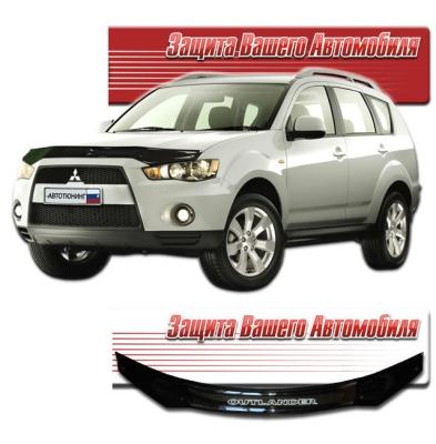 Дефлектор капота Classic черный Mitsubishi Outlander XL 2009.