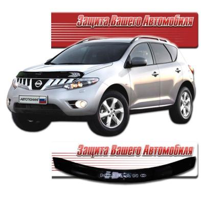 Дефлектор капота Classic черный Nissan Murano 2009.