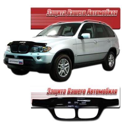 Дефлектор капота Classic черный BMW X5 2004 - 2007.