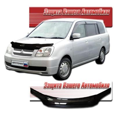 Дефлектор капота Classic черный Mitsubishi Dion 2000 - 2005.