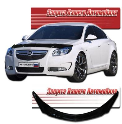 Дефлектор капота Classic черный Opel Insignia 2011.