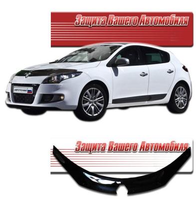 Дефлектор капота Classic черный Renault Megane 2010.