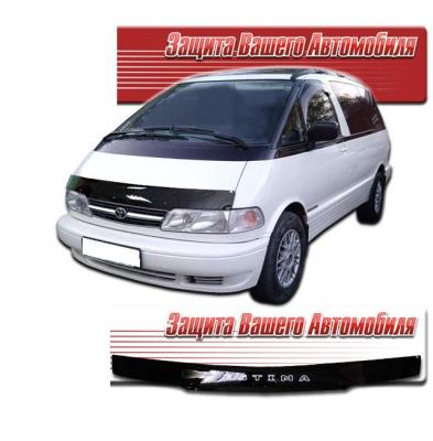 Дефлектор капота Classic черный Toyota Estima Emina 1990 - 1999.