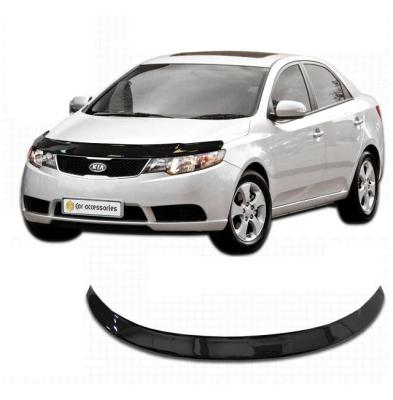 Дефлектор капота Classic черный KIA Forte 2011.