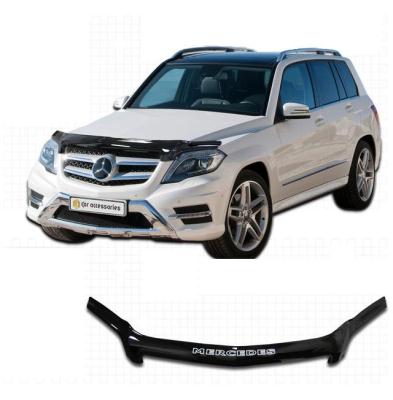 Дефлектор капота Classic черный Mercedes-Benz GLK 2012.