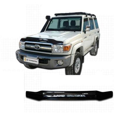Дефлектор капота Classic черный Toyota Land Cruiser 5d 2007.