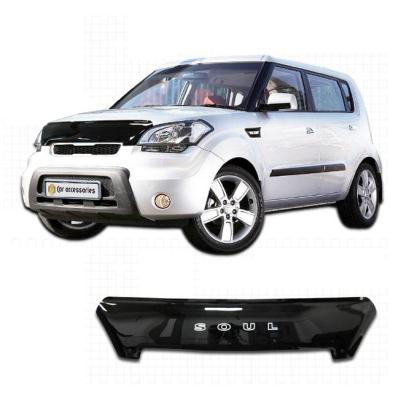 Дефлектор капота Classic черный KIA Soul 2012.