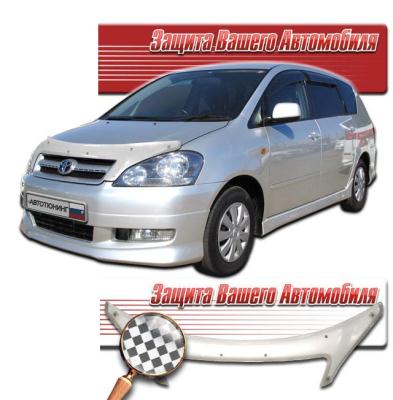 Дефлектор капота Шелкография белая Toyota Ipsum 2001 - 2003.