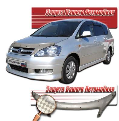 Дефлектор капота Шелкография серебро Toyota Ipsum 2001 - 2003.