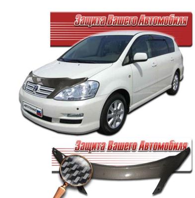 Дефлектор капота Шелкография "карбон" серебро Toyota Ipsum 2004.