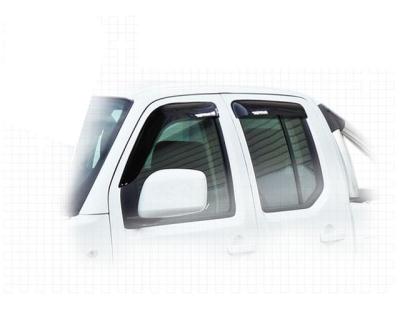 Ветровики дверей Classic полупрозрачный Nissan Navara 2005 - 2007.