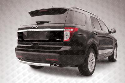 Защита заднего бампера d76 Ford Explorer 2012.