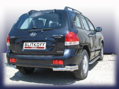 Уголки d57+d42 двойные Hyundai Santa Fe (Classic).